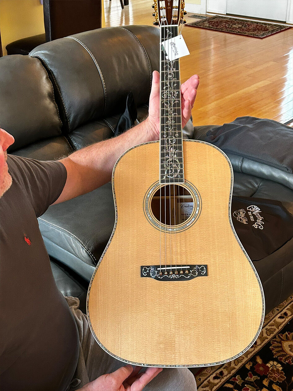 First time seeing custom guitar
